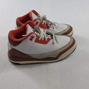Nike Air Jordan 3 Retro Dark Russet Team Orange Youth 3Y Womens 4.5 Sneakers